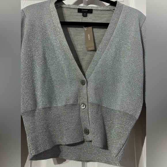 NWT J. Crew Gray Button-Up Women's Cardigan Sweater (XS) - Picture 9 of 16